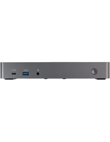 StarTech.com Docking Station USB-C y USB-A 10Gb - Replicador de Puertos Híbrido Universal para 3 Monitores DisplayPort y HDMI