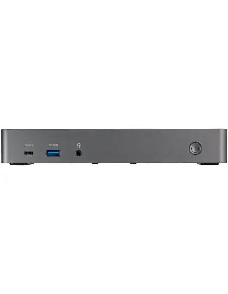 StarTech.com Docking Station USB-C y USB-A 10Gb - Replicador de Puertos Híbrido Universal para 3 Monitores DisplayPort y HDMI