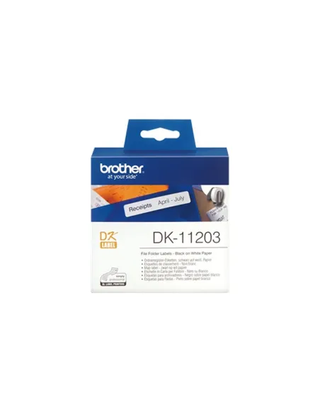 Brother Etiquetas DK11203 Carpetas 17x87 mm 300 ud