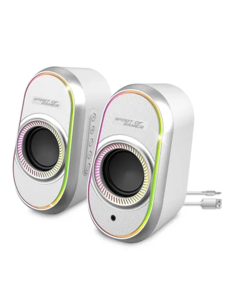 Spirit of Gamer Altavoz 2.0 FANATIC 500 RGB White