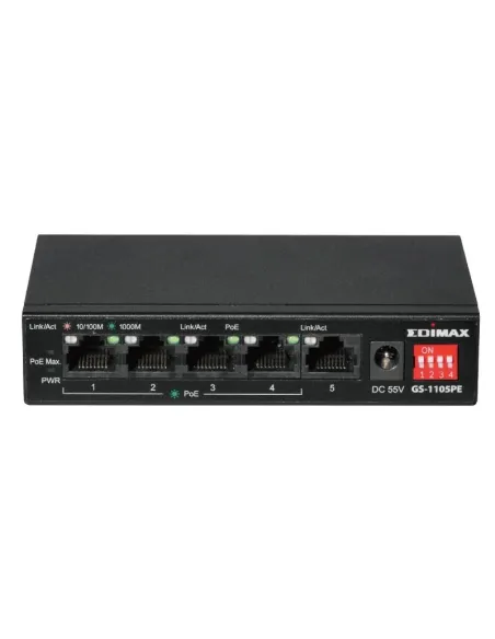 Edimax GS-1105PE Swithc 5xGbE (4PoE+) LR