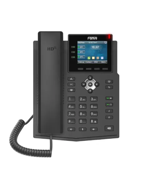 Fanvil X3U, 6 líneas SIP, 3 teclas de línea