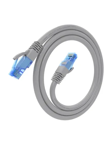 AISENS Cable De Red Latiguillo RJ45 Cat.6 UTP AWG26 CCA, Gris, 0.75 m