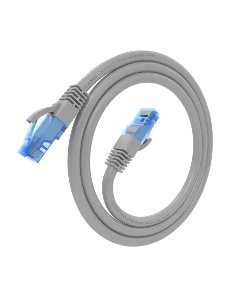 AISENS Cable De Red Latiguillo RJ45 Cat.6 UTP AWG26 CCA, Gris, 0.75 m