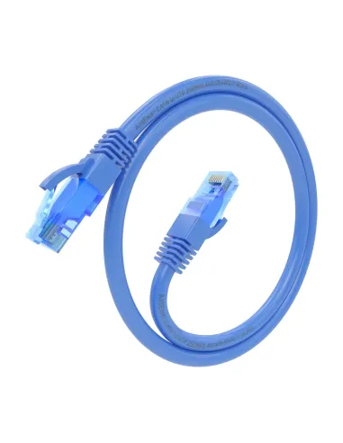 AISENS Cable De Red Latiguillo RJ45 Cat.6 UTP AWG26 CCA, Azul, 25 cm