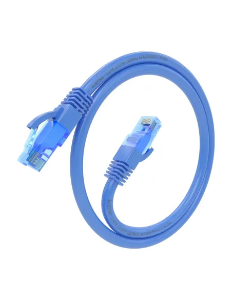 AISENS Cable De Red Latiguillo RJ45 Cat.6 UTP AWG26 CCA, Azul, 25 cm