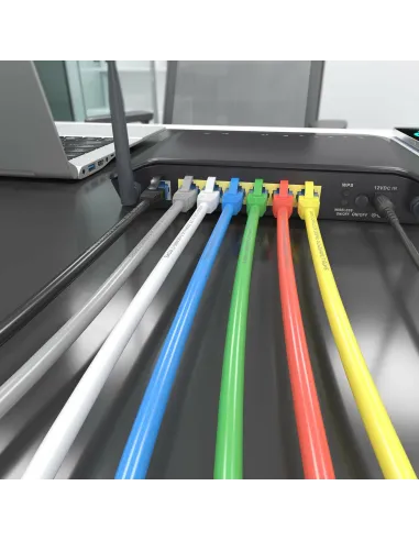 AISENS Cable De Red Latiguillo RJ45 Cat.6 UTP AWG26 CCA, Azul, 25 cm