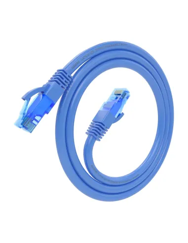 AISENS Cable De Red Latiguillo RJ45 Cat.6 UTP AWG26 CCA, Azul, 0.75 m