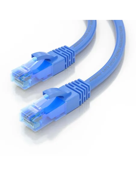 AISENS Cable De Red Latiguillo RJ45 Cat.6 UTP AWG26 CCA, Azul, 0.75 m