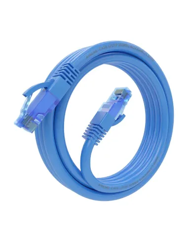 AISENS Cable De Red Latiguillo RJ45 Cat.6 UTP AWG26 CCA, Azul, 3.0 m