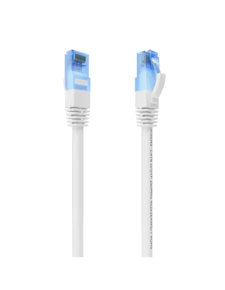 AISENS Cable De Red Latiguillo RJ45 Cat.6 UTP AWG26 CCA, Blanco, 0.75 m