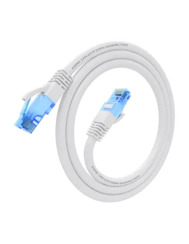 AISENS Cable De Red Latiguillo RJ45 Cat.6 UTP AWG26 CCA, Blanco, 0.75 m