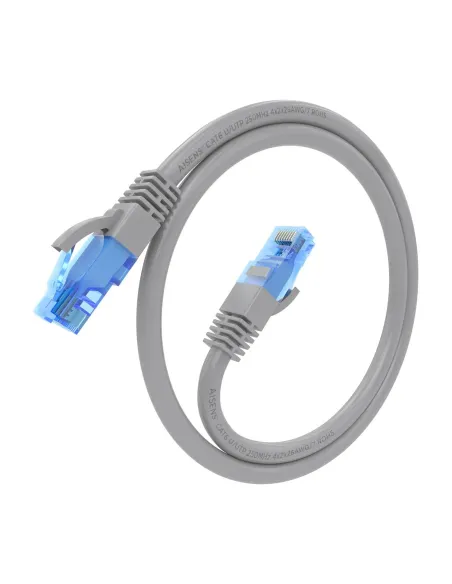AISENS Cable De Red Latiguillo RJ45 Cat.6 UTP AWG26 CCA, Gris, 30 cm