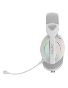 CoolBox WB01 RGB Auriculares Inalámbrico y alámbrico Diadema Juego USB Tipo C Bluetooth Blanco 2