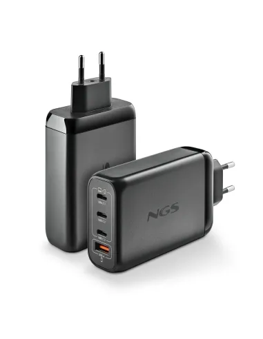 NGS BUD 140W Universal Negro Corriente alterna Carga rápida Interior