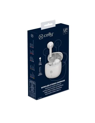 Celly BUZ2 Auriculares True Wireless Stereo (TWS) Dentro de oído Llamadas Música USB Tipo C Bluetooth Blanco