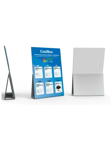CoolBox PACK 18 CARGADORES GAN + EXPOSITOR