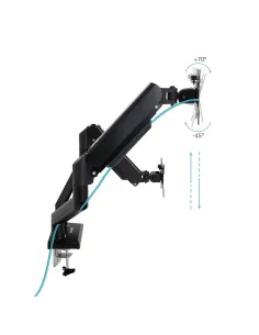 TooQ DB1434TNR-B soporte para monitor 86,4 cm (34") Escritorio Negro 2