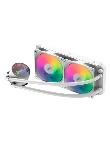 CoolBox Infinite Liquid 240 ARGB Procesador Sistema de refrigeración líquida todo en uno 12 cm Blanco 1 pieza(s)