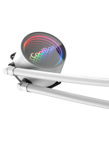 CoolBox Infinite Liquid 240 ARGB Procesador Sistema de refrigeración líquida todo en uno 12 cm Blanco 1 pieza(s)