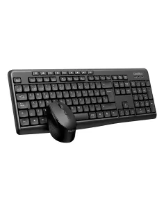 CoolBox COO-KTR-03W teclado Ratón incluido Hogar   Oficina RF inalámbrico QWERTY Español Negro