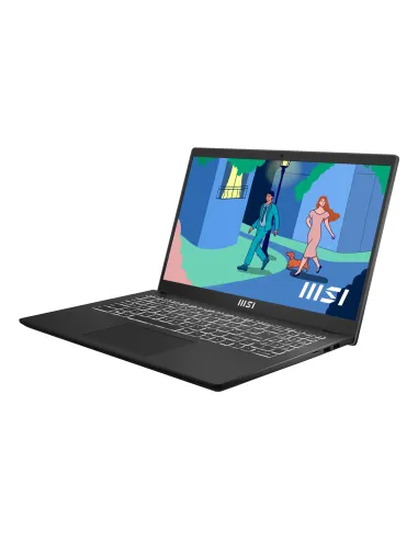 MSI Modern 15 B7M-461ES AMD Ryzen™ 5 7430U Portátil 39,6 cm (15.6") Full HD 16 GB DDR4-SDRAM 512 GB SSD Wi-Fi 6E (802.11ax)