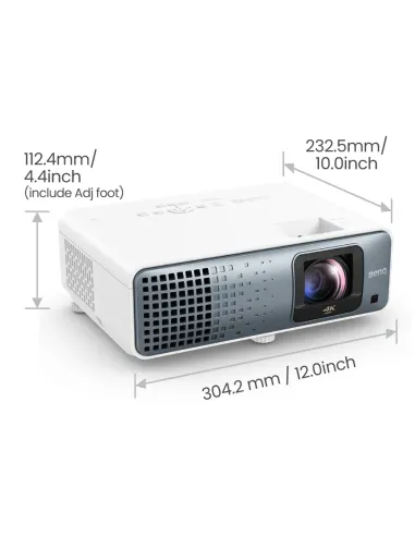 BenQ TK710STi Proyector de alcance estándar 3200 lúmenes ANSI DLP UHD 4K (3840x2160) 3D Negro, Blanco