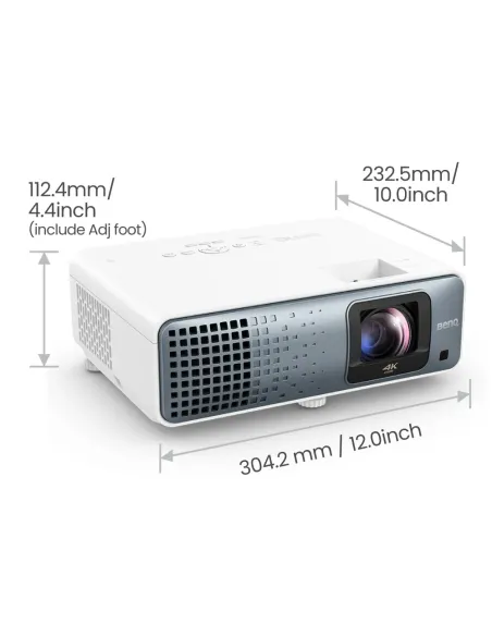 BenQ TK710STi Proyector de alcance estándar 3200 lúmenes ANSI DLP UHD 4K (3840x2160) 3D Negro, Blanco