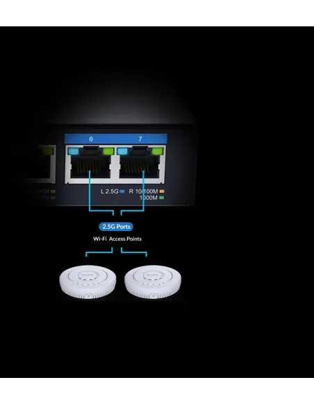 D-Link DMS-107 E switch No administrado Gigabit Ethernet (10 100 1000) Negro