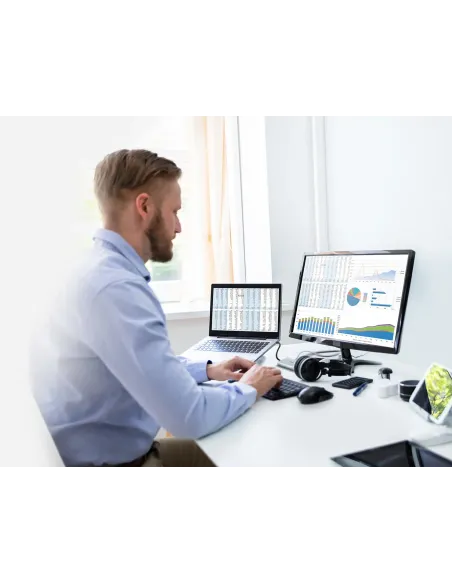 D-Link DUB-2327 base para portátil y replicador de puertos Alámbrico USB Tipo C Gris