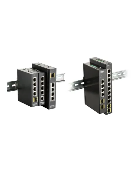 D-Link DIS-100G-6S switch No administrado Gigabit Ethernet (10 100 1000) DIN rail Negro
