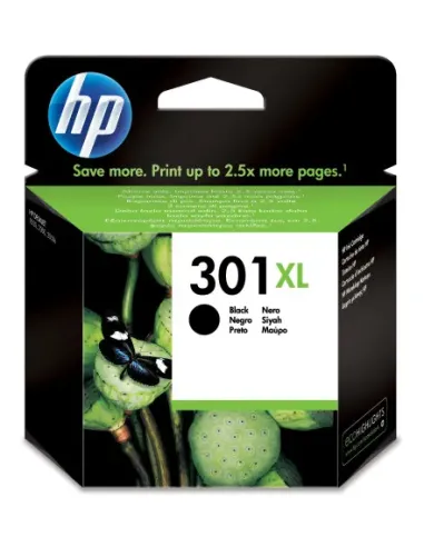 (D) TINTA HP SKJET 1050 SKJET 2050 SKJET 3050 NEGRO Nº301XL 8ML/CH563EE