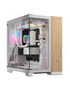 Corsair CC-9011284-WW carcasa de ordenador Midi Tower Bamboo, Blanco