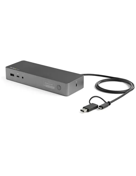 StarTech.com Docking Station Universal para Portátil - Replicador de Puertos Híbrido USB-C -A - 2x HDMI y DP 4K - PD 100W - Mac