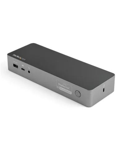 StarTech.com Docking Station Universal para Portátil - Replicador de Puertos Híbrido USB-C -A - 2x HDMI y DP 4K - PD 100W - Mac