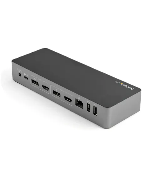 StarTech.com Docking Station Universal para Portátil - Replicador de Puertos Híbrido USB-C -A - 2x HDMI y DP 4K - PD 100W - Mac