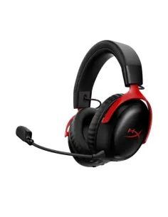 HyperX Auriculares inalámbricos Cloud III S: auriculares gaming (color negro-rojo)