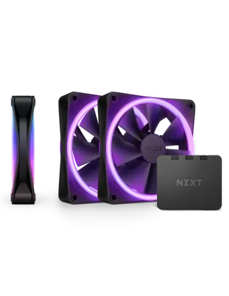 NZXT F120 RGB DUO Triple Pack Carcasa del ordenador Ventilador 12 cm Negro 3 pieza(s)