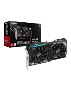 VGA ASROCK RX9060XT CL 8GO,AMD,RX9060XT,8GB,GDDR6,128BIT,2HDMI+2DP (2 VENTILADORES)