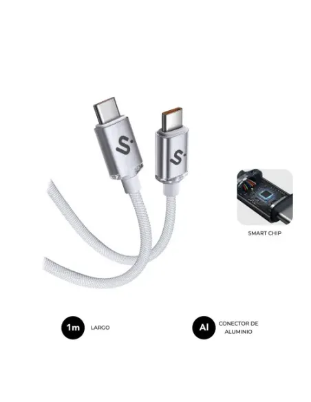 SUBBLIM CABLE OPTIMUS 60W C-C 1m WHITE