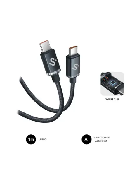 SUBBLIM CABLE OPTIMUS 60W C-C 1m BLACK