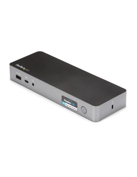 StarTech.com Docking Station Universal para Portátil - Replicador de Puertos Híbrido USB-C -A - 2x HDMI y DP 4K - PD 60W - Mac