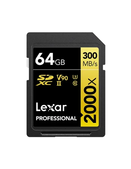 Lexar Professional 2000x 64 GB SDHC UHS-II Clase 10