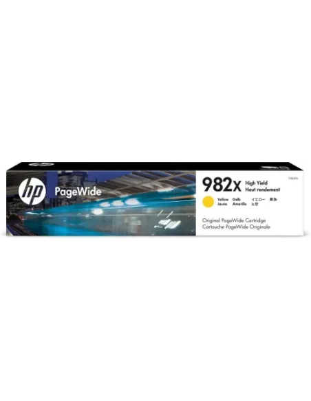 HP Cartucho PageWide 982X Original de alta capacidad amarillo