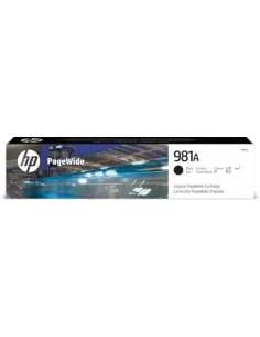 HP Cartucho original PageWide 981A negro