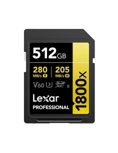 Lexar Professional 1800x 512 GB SDXC UHS-II Clase 10