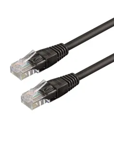 WP WPC-PAT-6U020BL cable de red Negro 2 m Cat6 U/UTP (UTP)