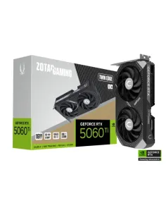 VGA ZOTAC RTX 5060 TI 16GB TWIN EDGE OC,NV,RTX5060TI,16GB,GDDR7,128BIT,1HDMI+3DP,2 VENTILADORES (ZT-B50620H-10M)