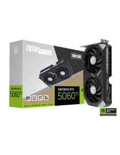 VGA ZOTAC RTX 5060 TI 8GB TWIN EDGE,NV,RTX5060TI,8GB,GDDR7,128BIT,1HDMI+3DP,2 VENTILADORES (ZT-B50610E-10M)