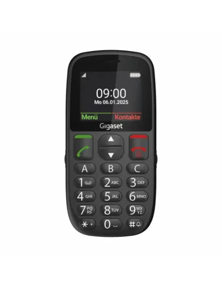 Gigaset GL395 5,59 cm (2.2") 90 g Negro Teléfono para personas mayores